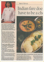 indian fare dosn't have to be a chore -  tahera rawji 